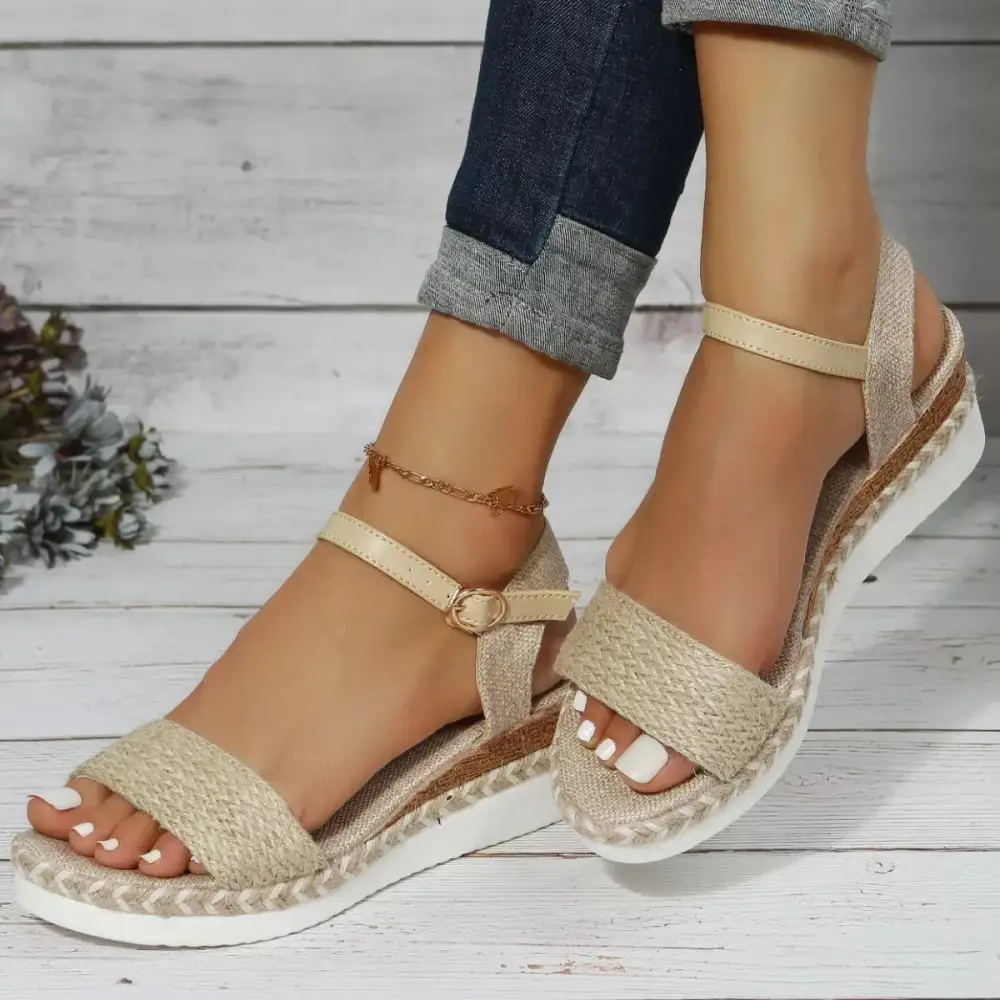 Casual Open Toe Wedge Sandals