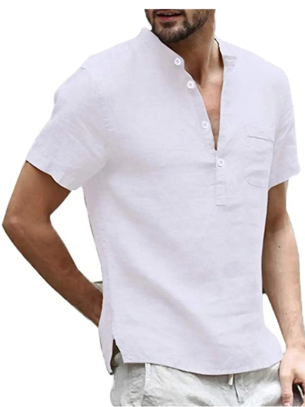 Smart Casual Button-Detail Polo Shirt