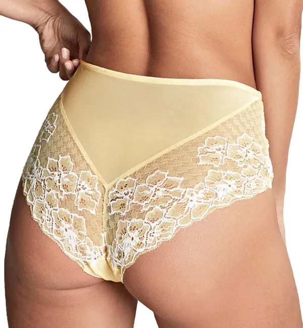Classic High-Waist Stretch-Lace Floral Cheeky Brief Panty