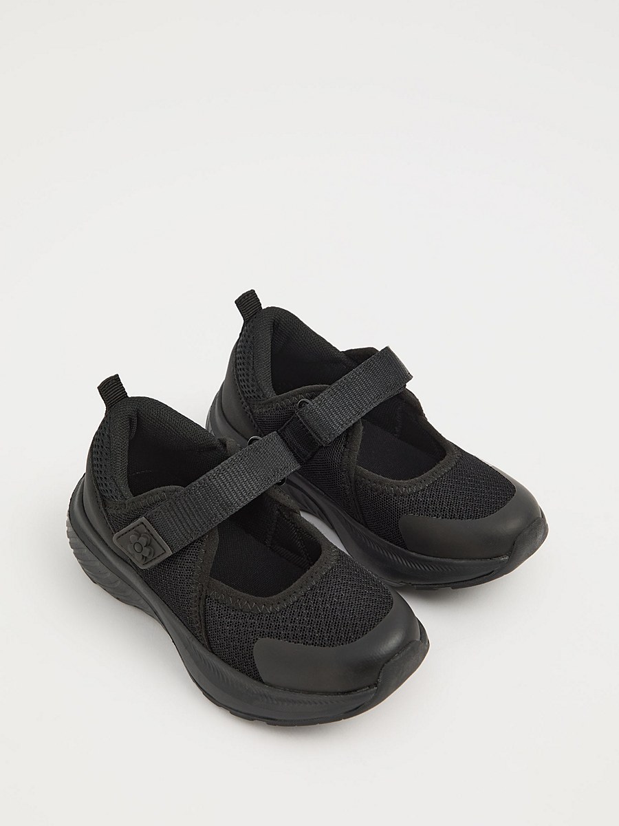 Black Mesh Mary Jane Trainers detail 2