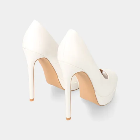 Leather Effect Pumps