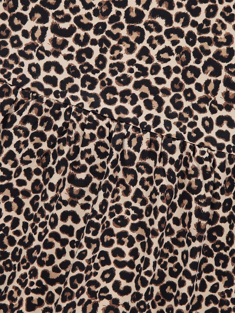 Leopard Print Jersey Dress detail 1