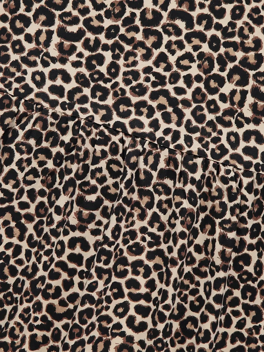 Leopard Print Jersey Dress
