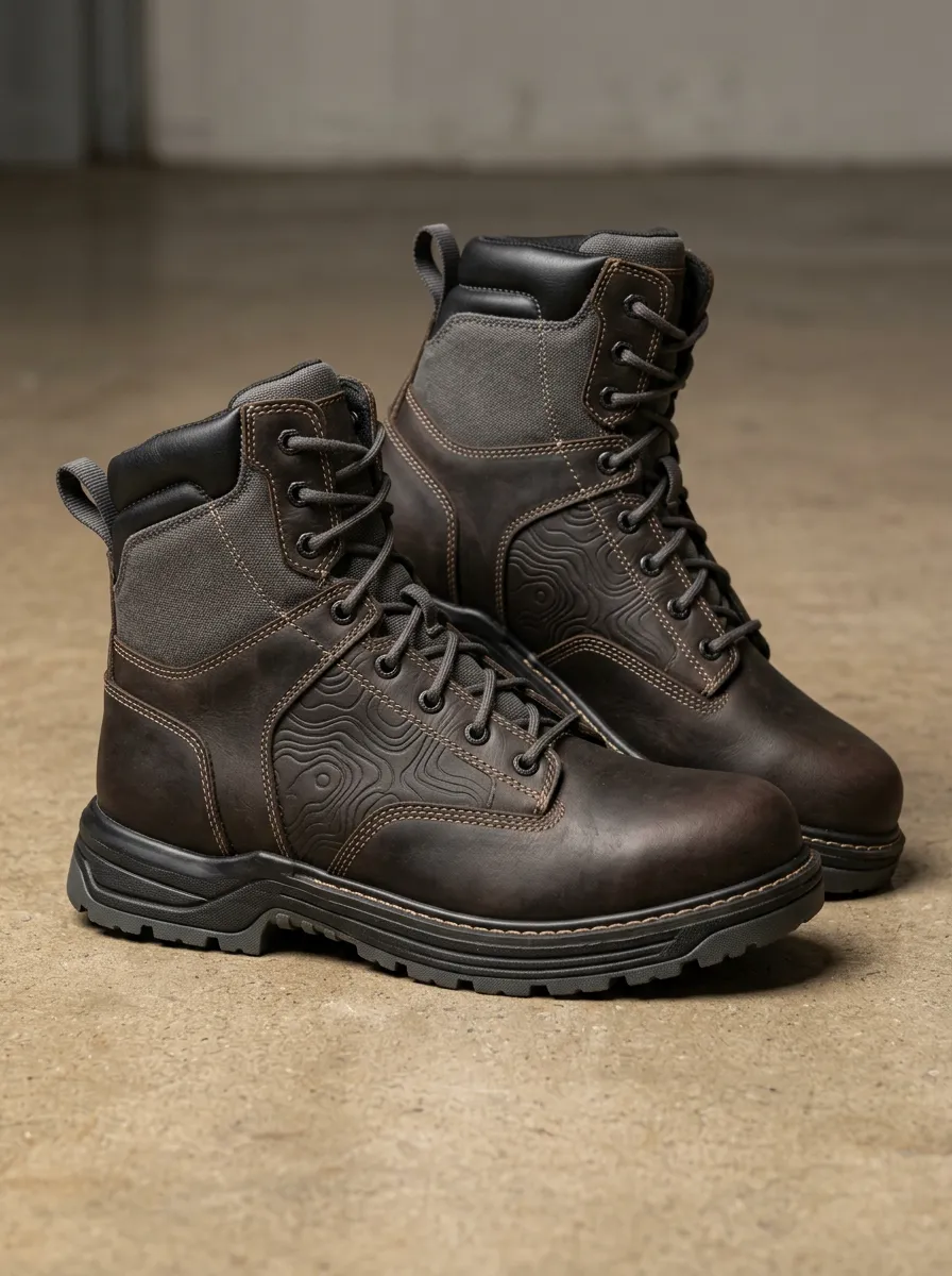 Men's Explorer Topographic Pattern Work Boots