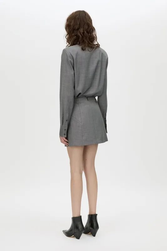 Charcoal Mini Skirt