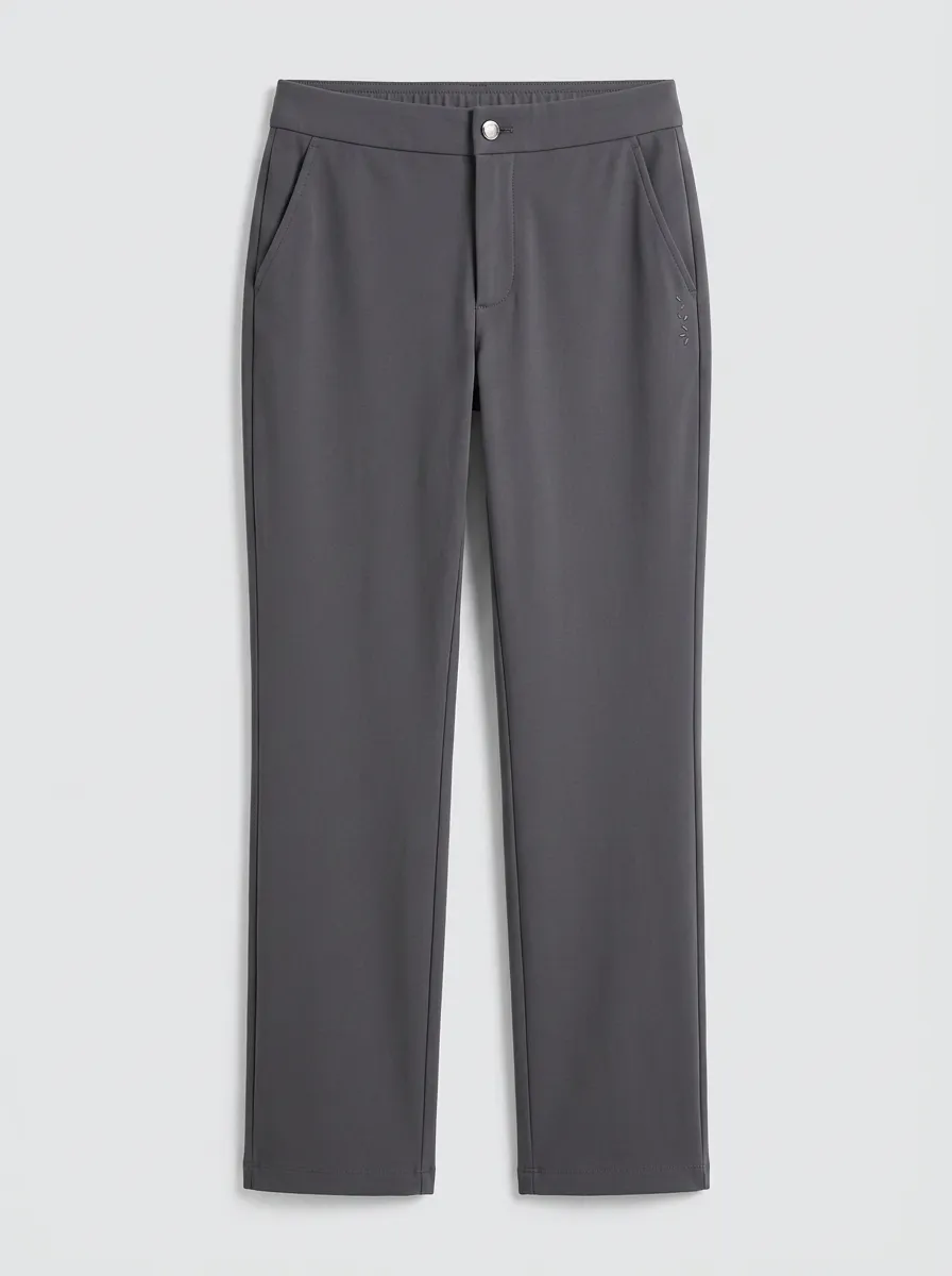Women's Modern Weekend Stretch Mid Rise Straight Leg Pants