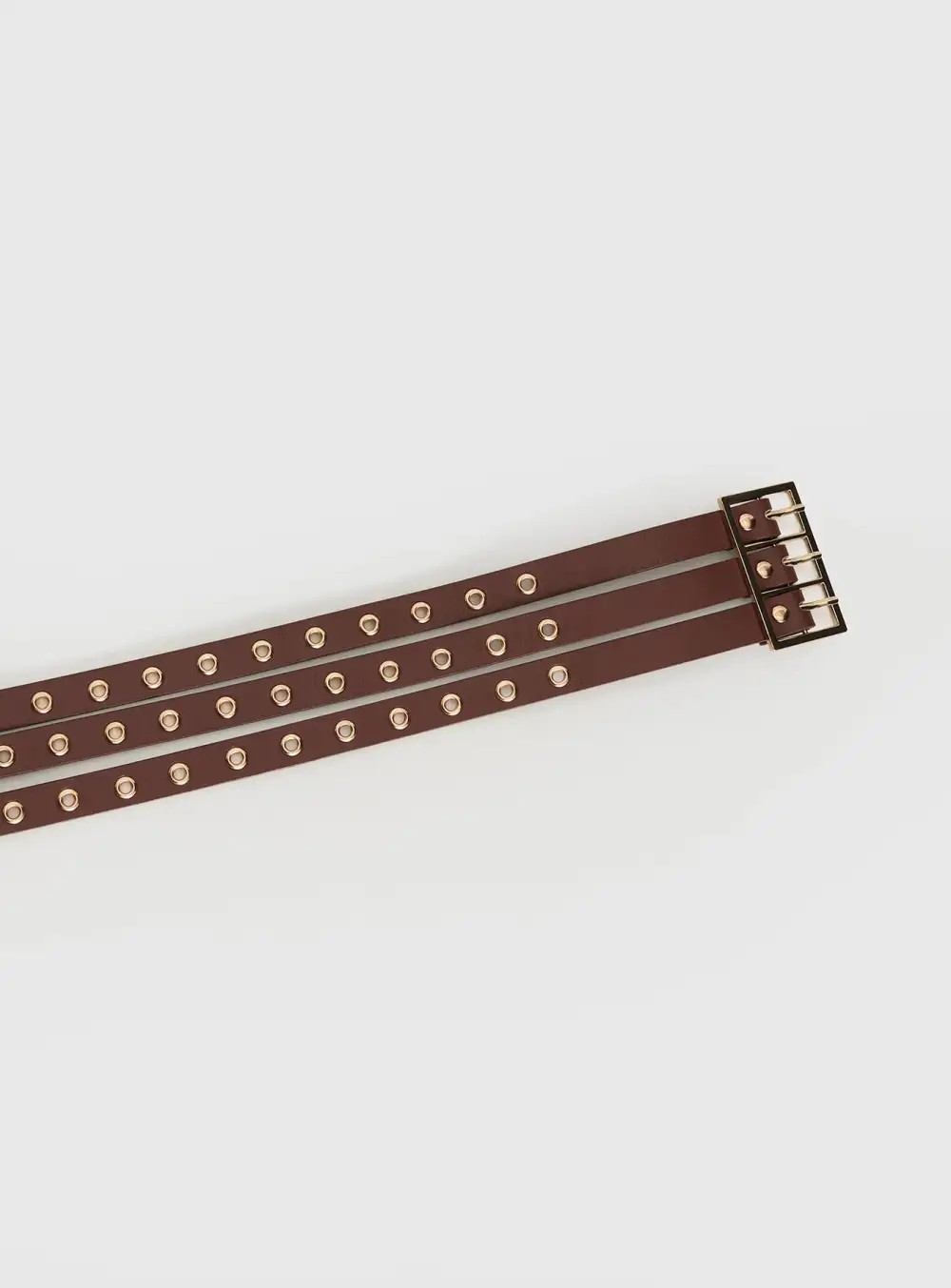 Easy Layer Buckle Faux Leather Belt