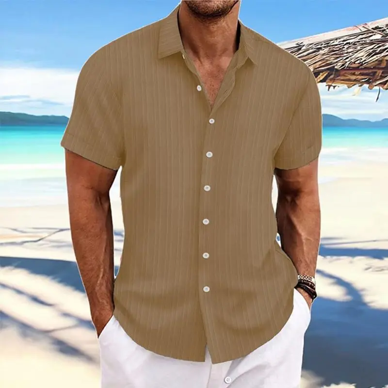 Striped Button Cotton Shirt