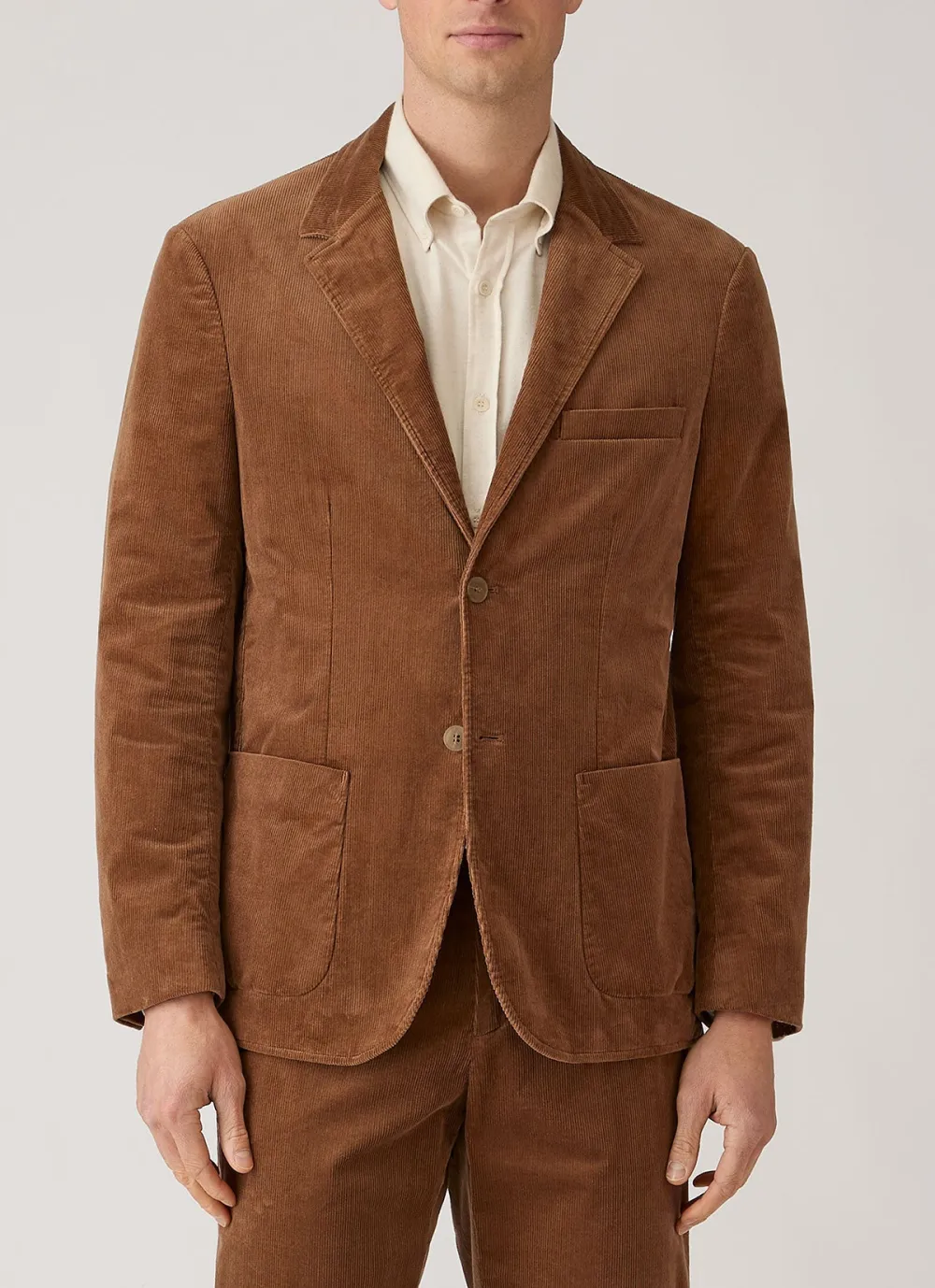 Contemporary Corduroy Tailored Blazer
