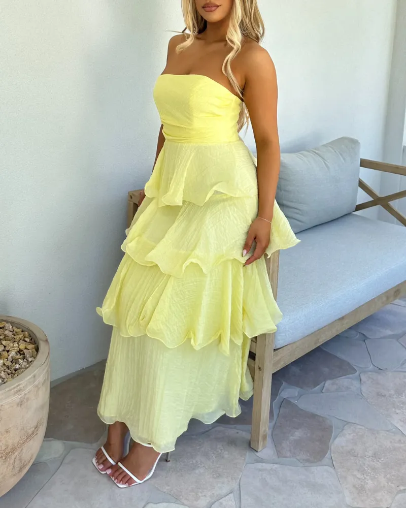 Ruffled Tiered Maxi Dress