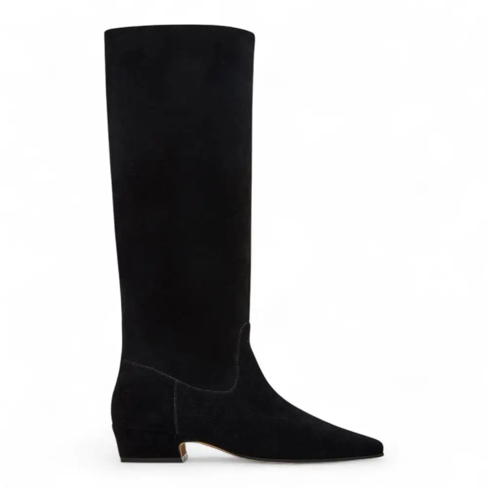Dantelle Suede Block Heel Tall Boots