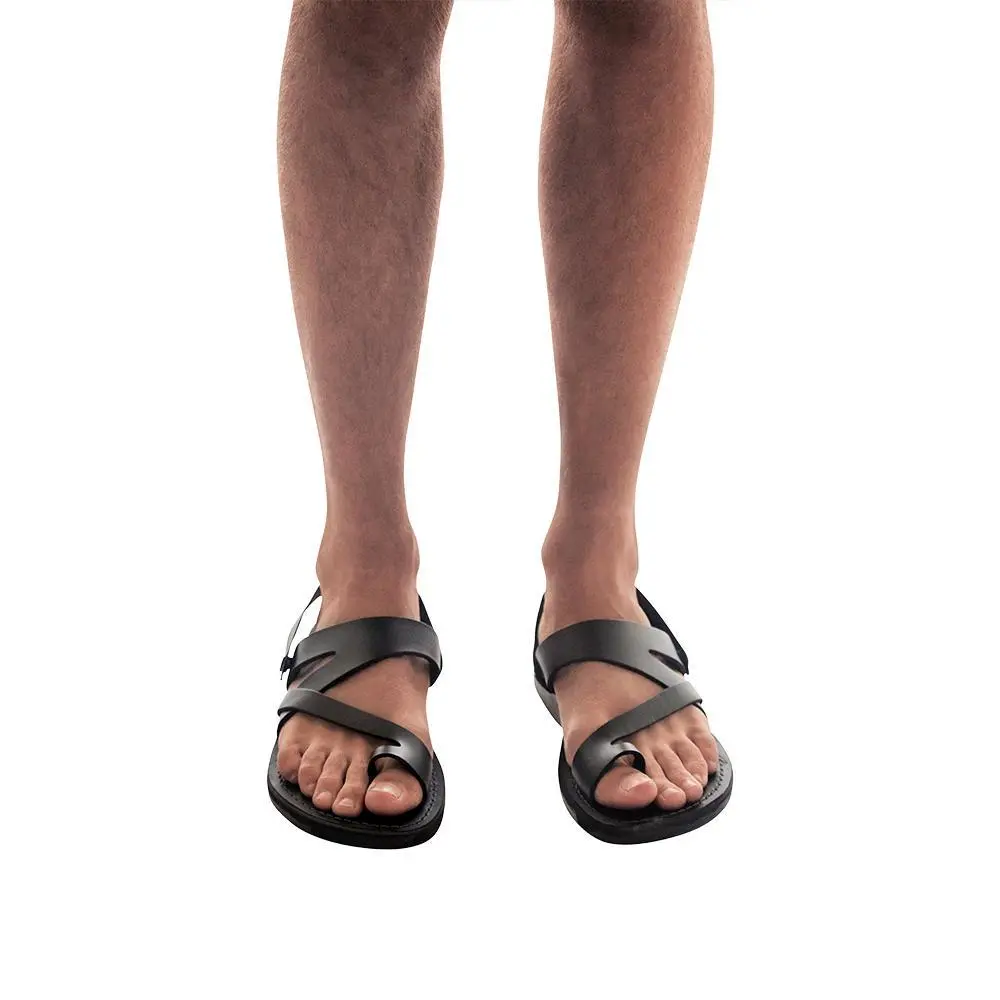 Relaxed Leather Slingback Sandals