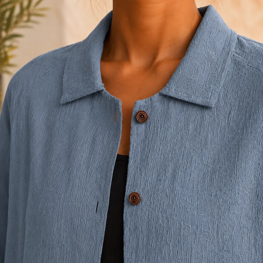 Relaxed Collared Blouse