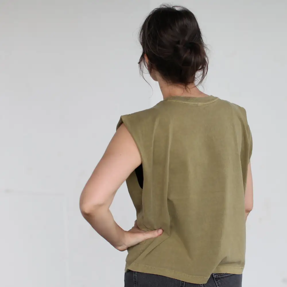 Vertigo Cotton Crop Muscle Tank