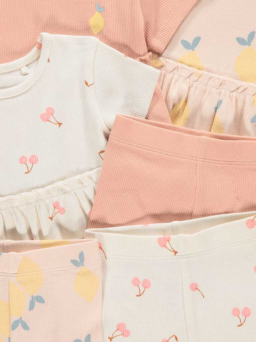 Fruit Peplum Top and Shorts Outfit 3 Pack detail 1
