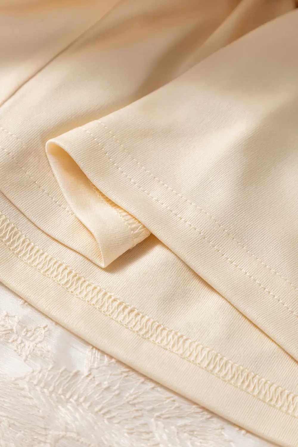 Fluid Mesh Embroidered Skirt