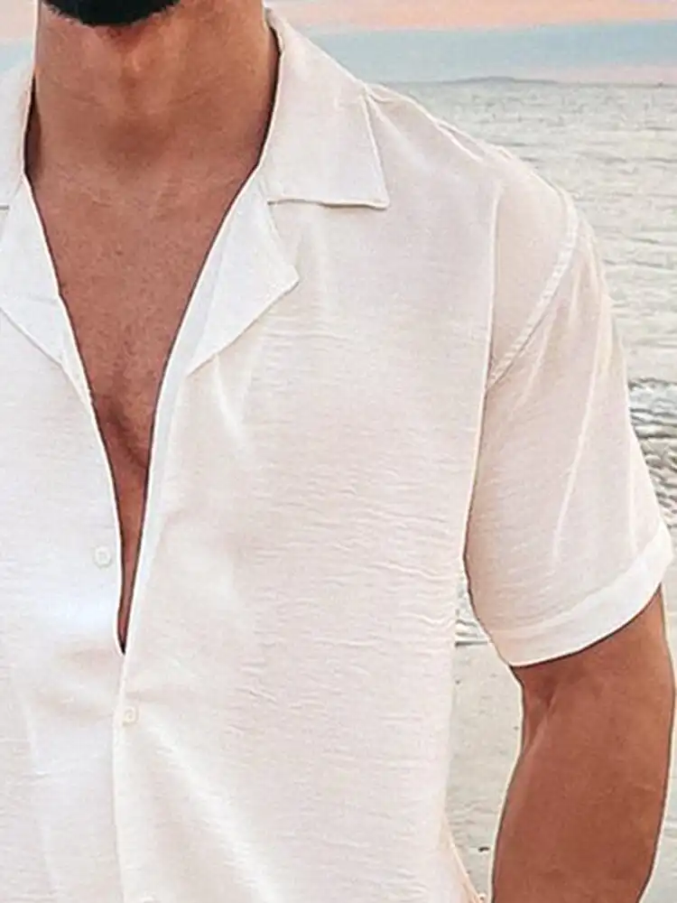 Soft Weave Linen Button Down Shirt