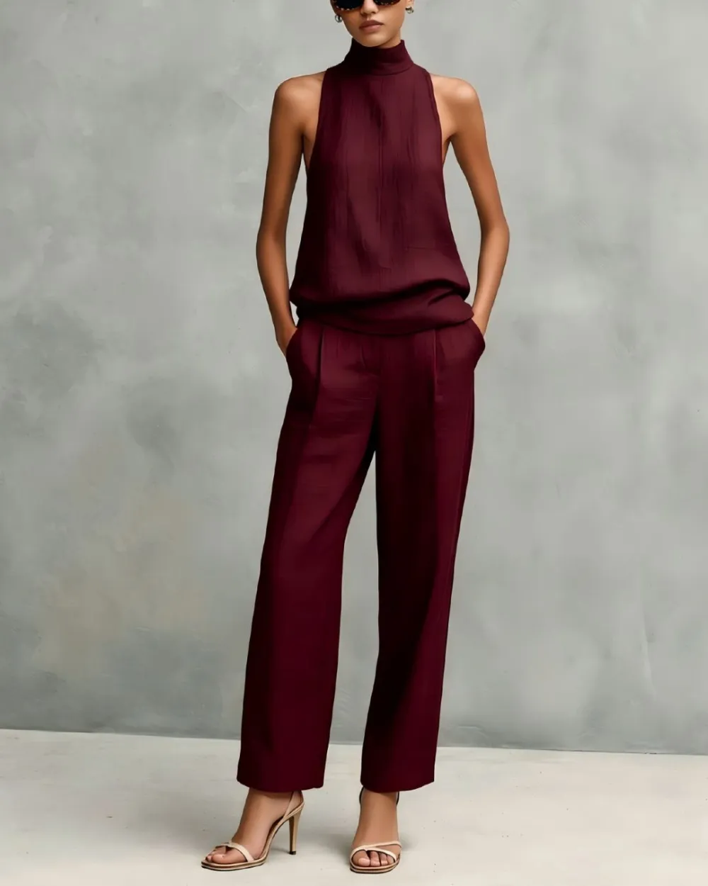 Elegant Round-Neck Set