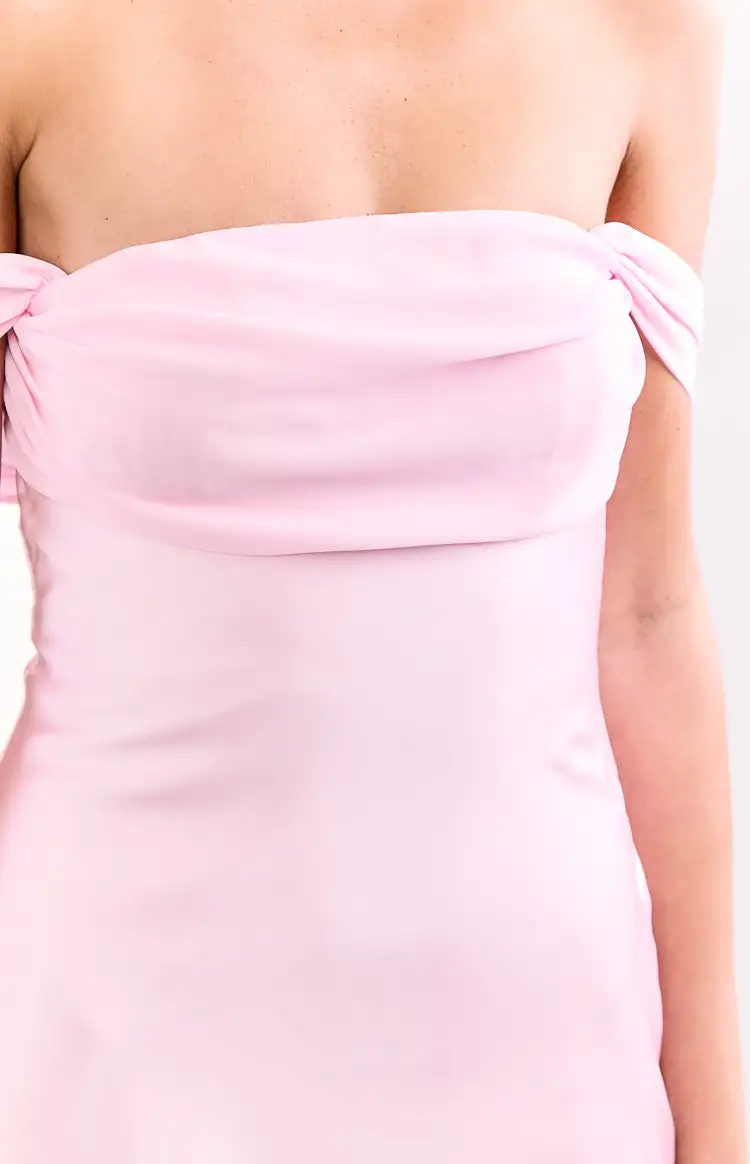 Satin Off the Mini Dress