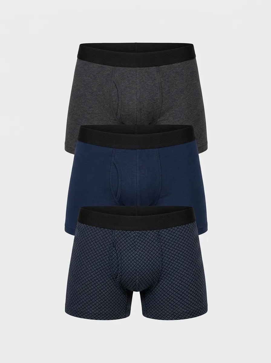 Americana Men's Three-Pack Boxer Briefs