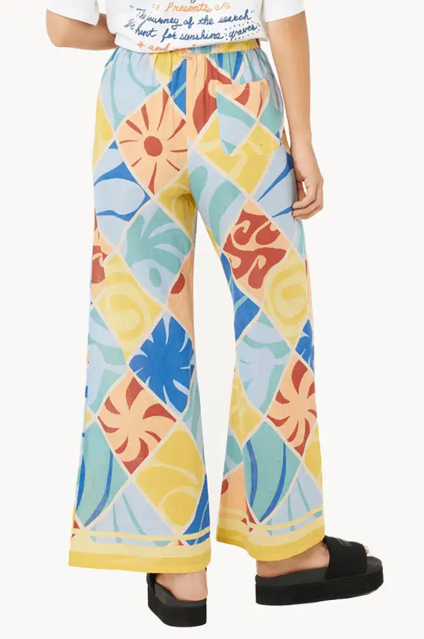 Cotton Drawcord Relaxed Pants