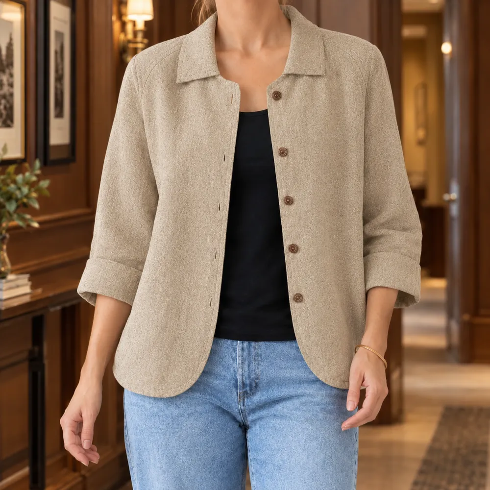Hip-Length Relaxed Blazer