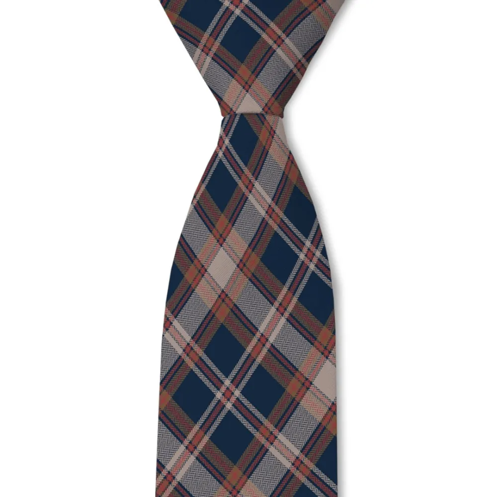 Classic Plaid Pattern Necktie