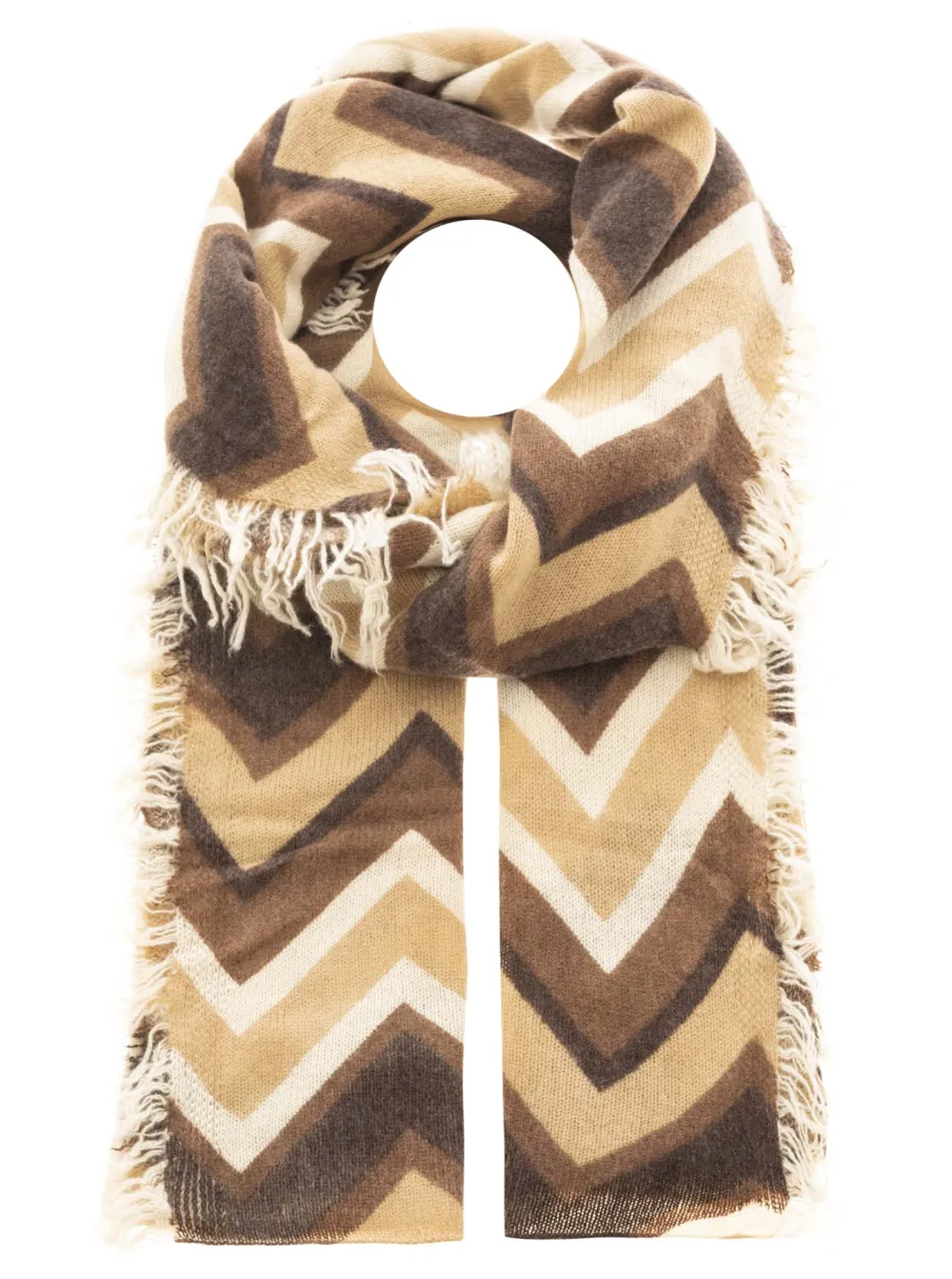 Knit Cashmere Heart Pattern Fashion Scarf