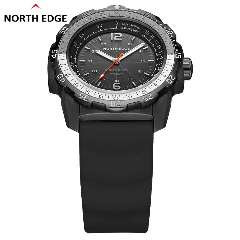 North Edge Light-driven watch eco drive military watch supplier Evoque 2- Never needs a battery replacement