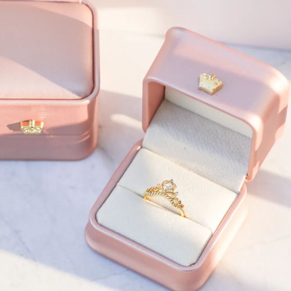 Heart Crown Adjustable Ring