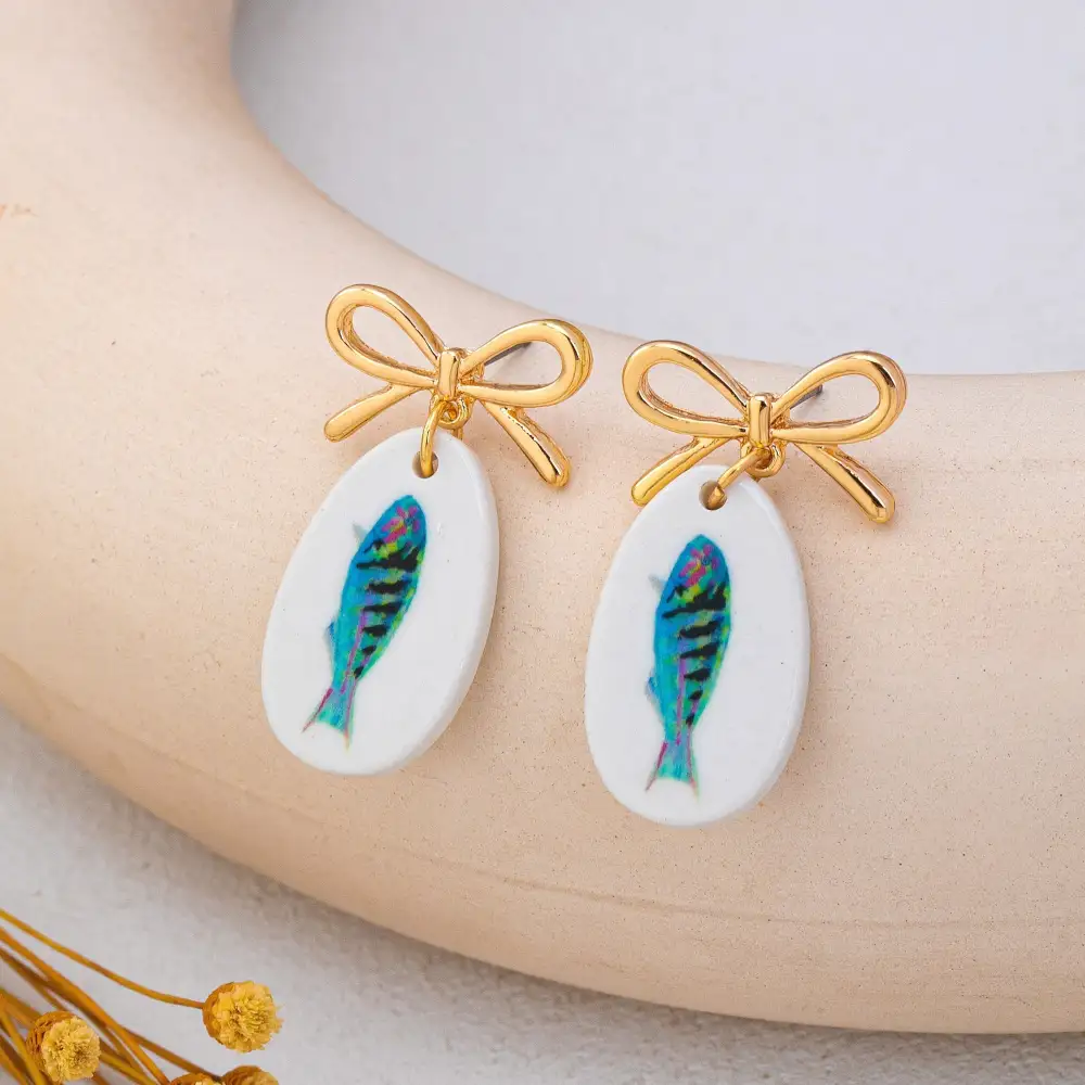 Bow Drop namel Charm Statement 2