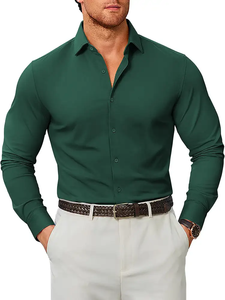 Smooth Weave Formal Cut Dress Shirt