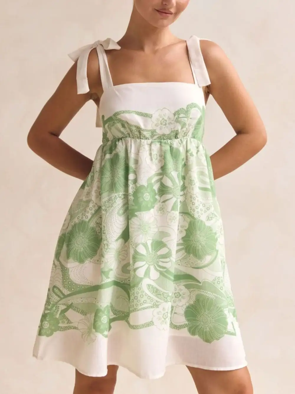 Relaxed Shape Printed Mini Dress