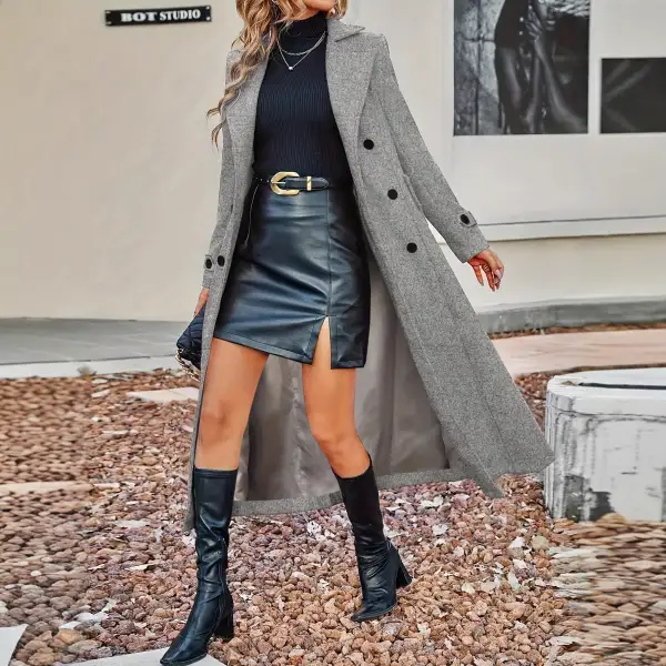 Refined Layered Trench Coat