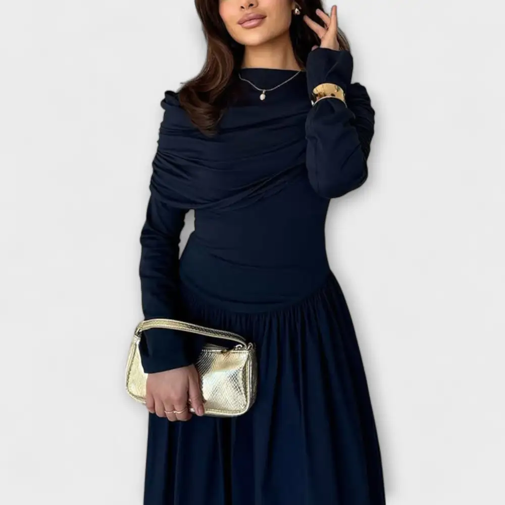 Pleated Relaxed Casual Dress