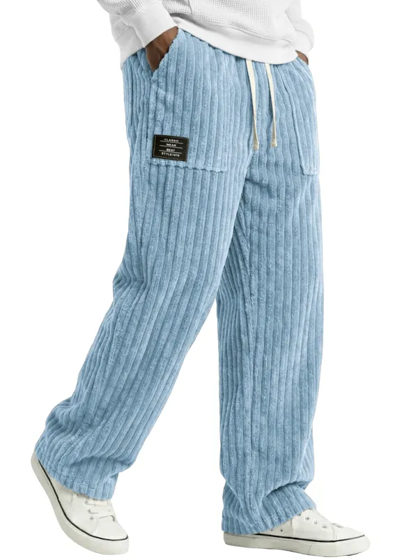 Corduroy Pocket Seamed Pants