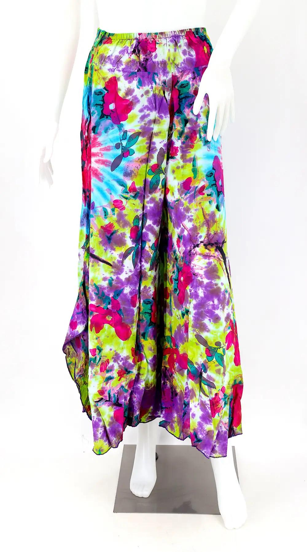 Women's Easy Fit Palazzo Wide Leg Patchwork Pants