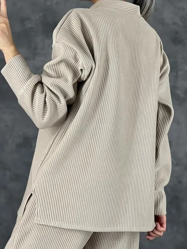 Women's Casual High Collar Suit
