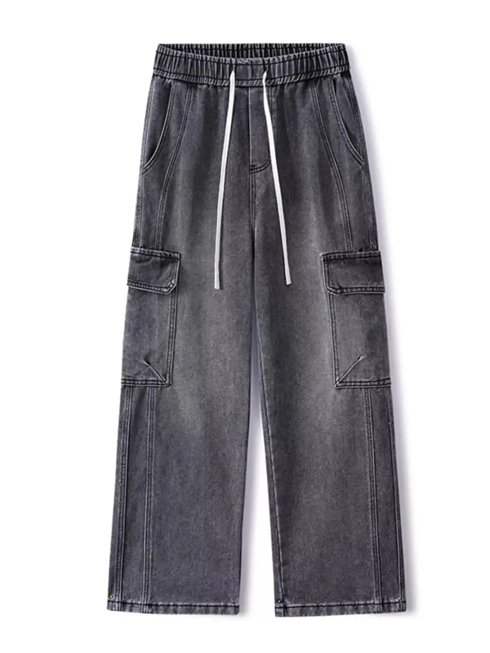 Wide Leg Cargo Jeans