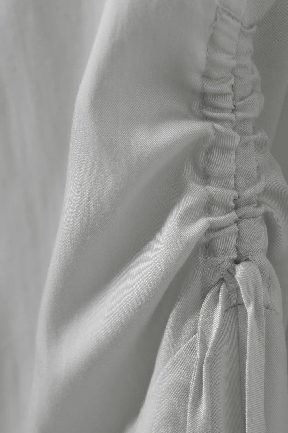 Drawstring Detail V-Neck Dress