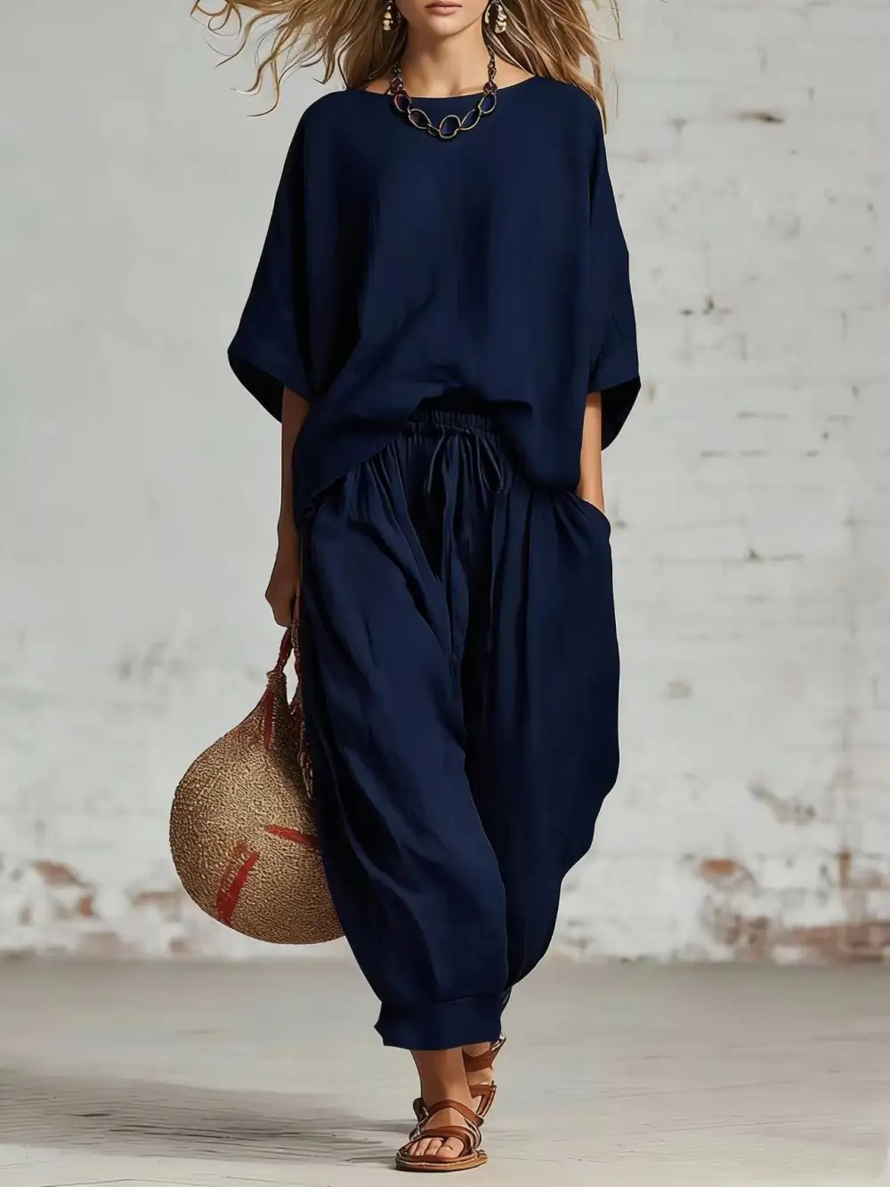Linen Women's Two-Piece Set