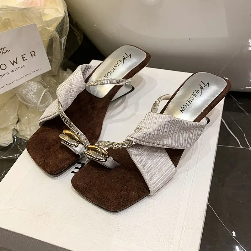 Rhinestone Detail Sandals