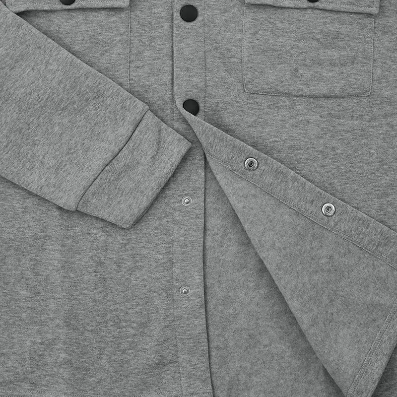 Buttoned Textured Work Jacket