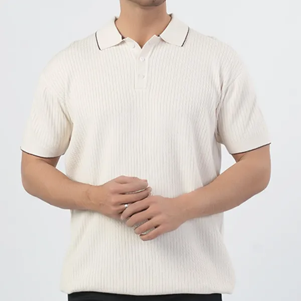 Men's Comfortable Easy Wear Polo Collar T-Shirt