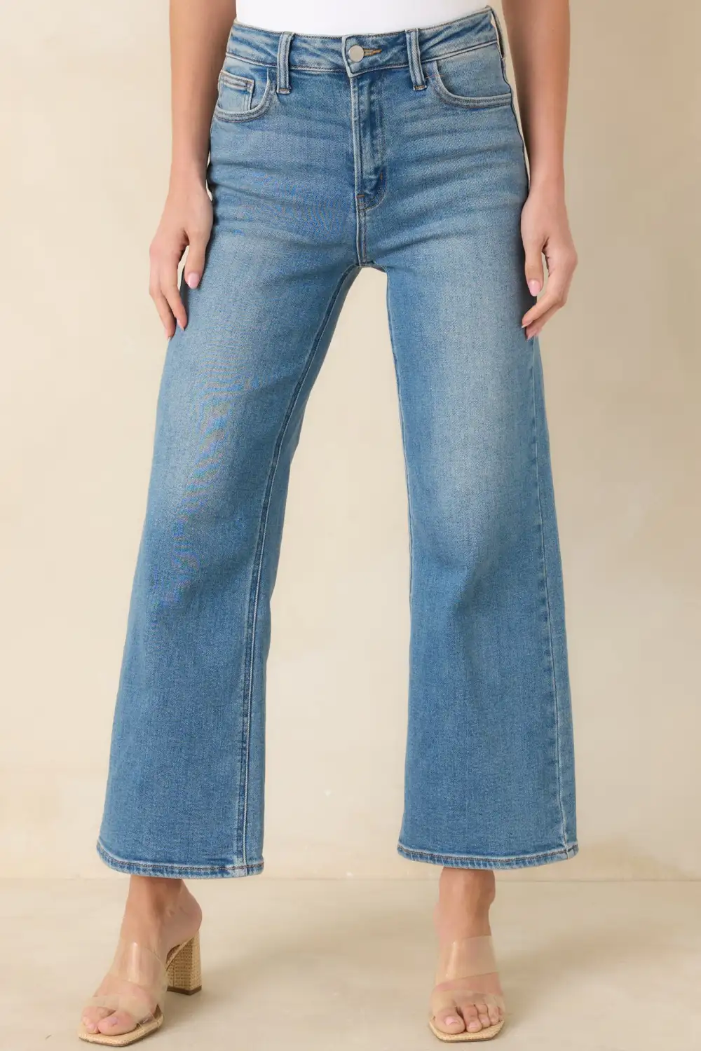 Light Wash Wide Leg Jeans