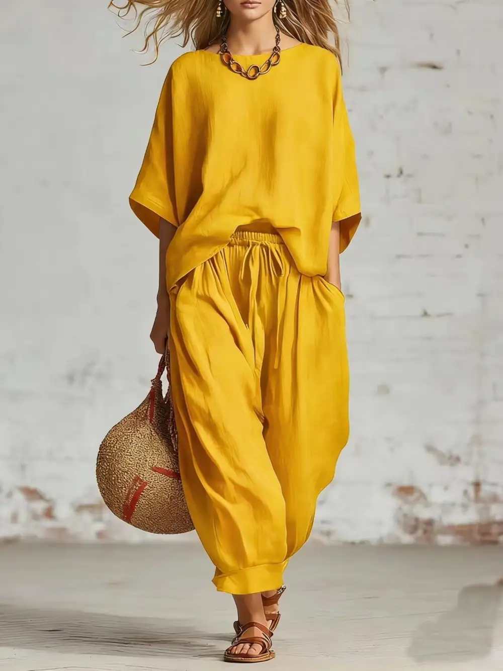 Linen Women's Two-Piece Set
