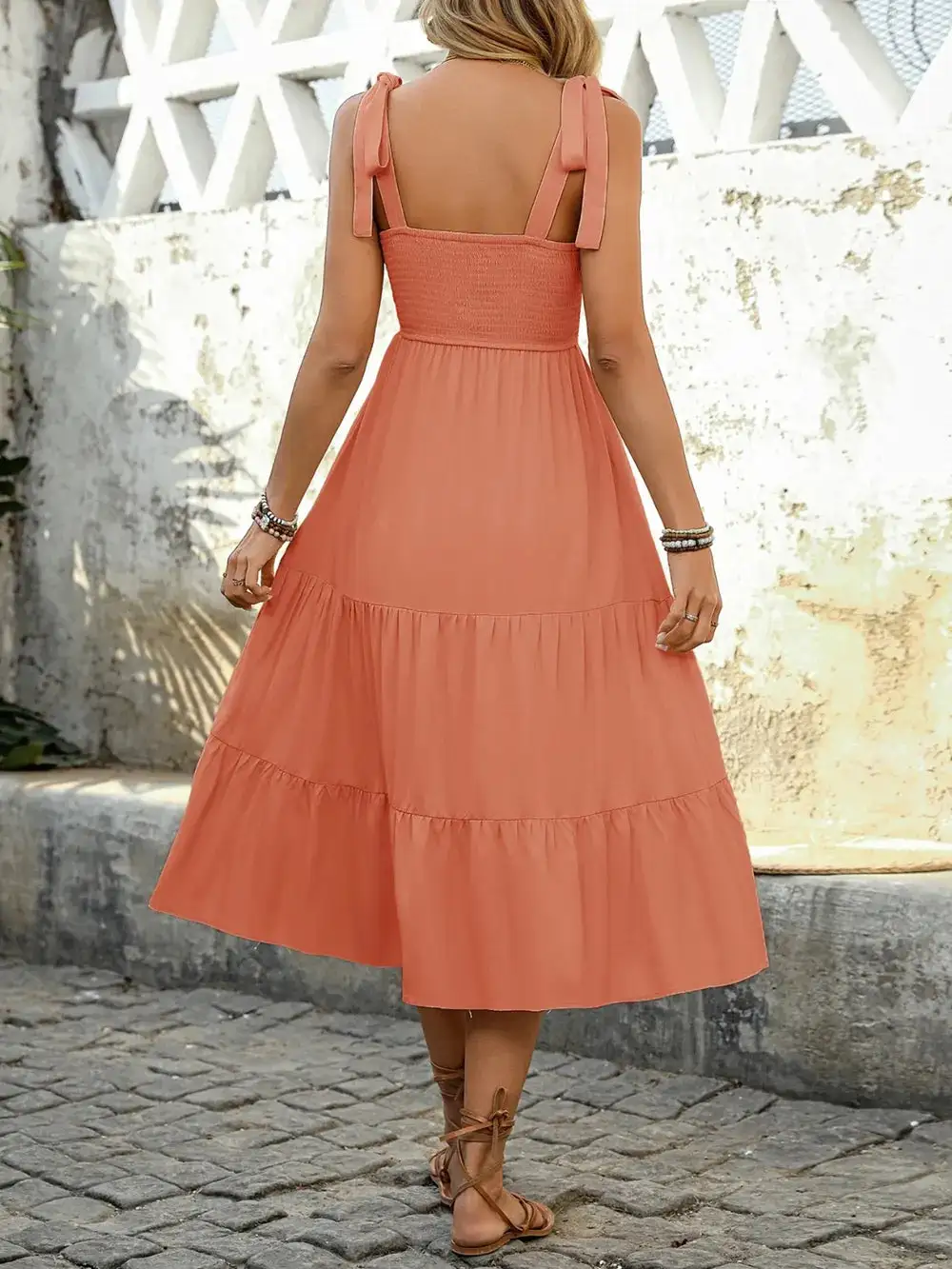 Everyday Tie Detail Midi Dress