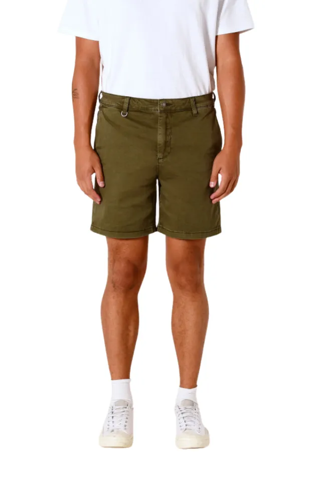 Belt Loop Zip Fly Casual Shorts