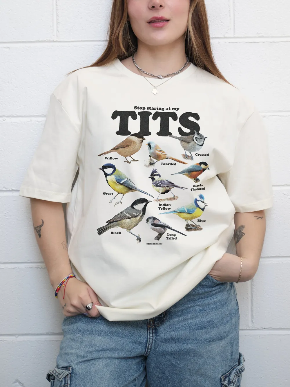 Bird Graphic Casual Printed T - Shirt