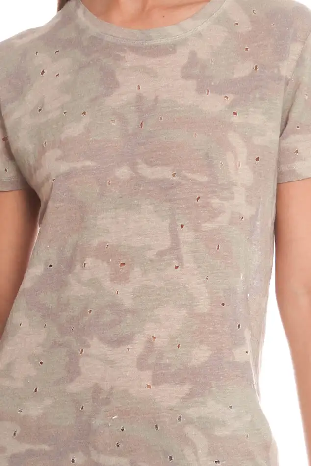 Linen Distressed T-Shirt